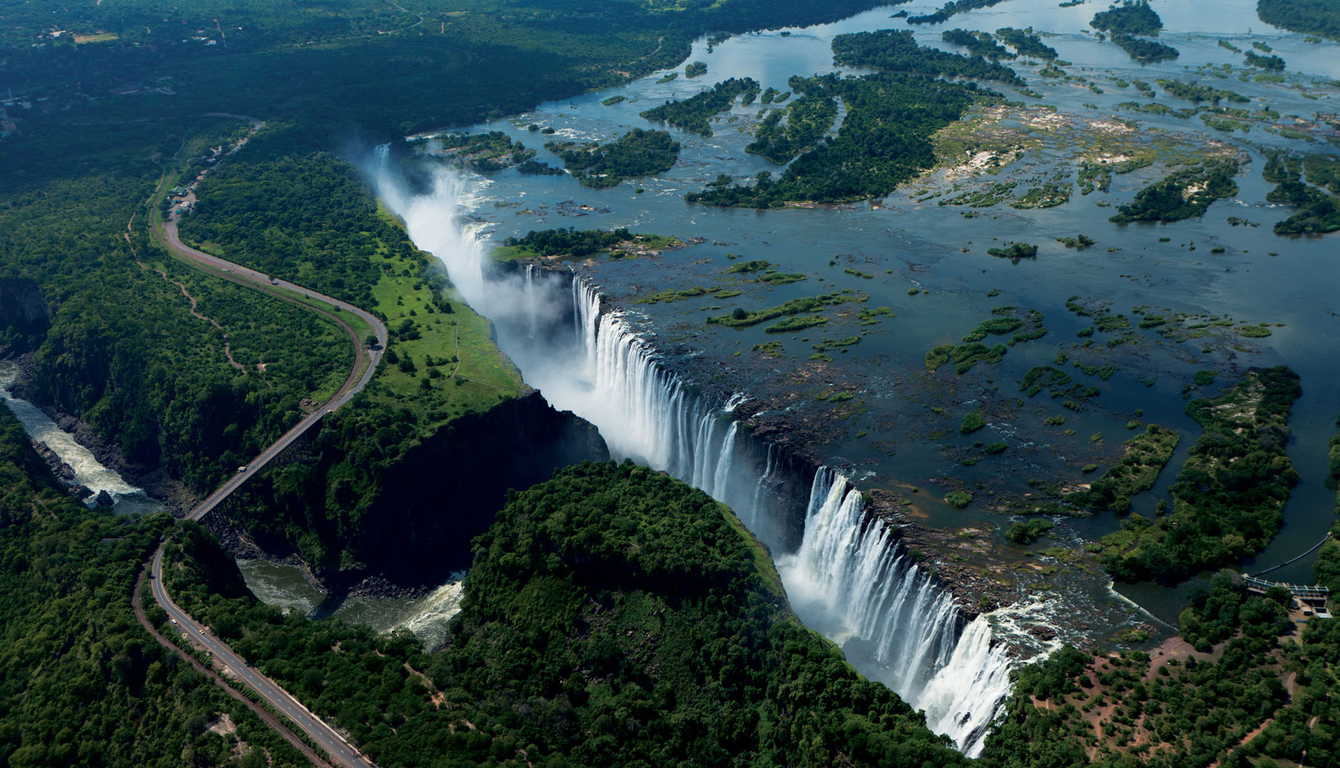 South Africa with Victoria Falls.